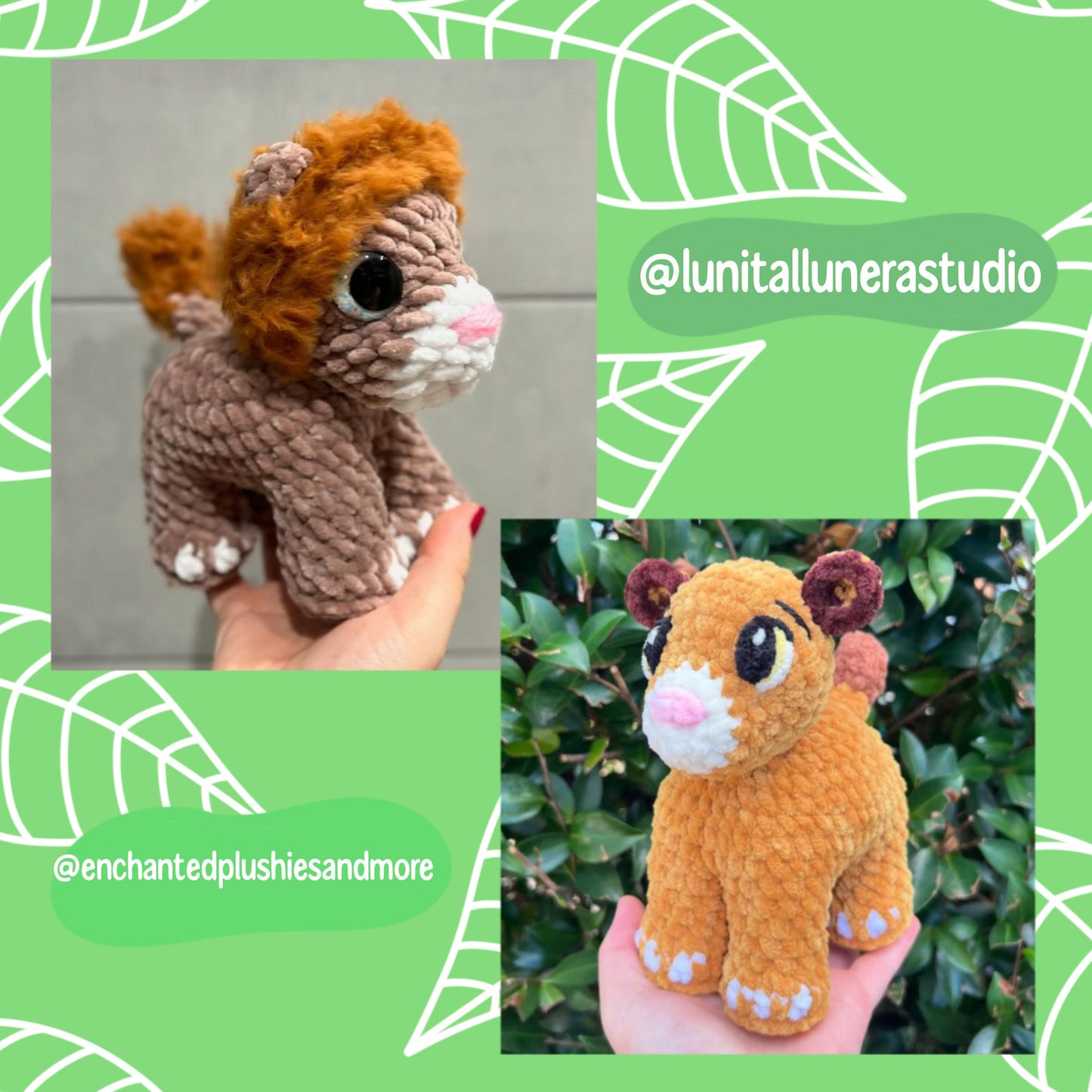 Safari animals pattern, crochet tiger pattern, lion crochet pattern, crochet leopard patter, crochet safari, crochet tutorial, plushie