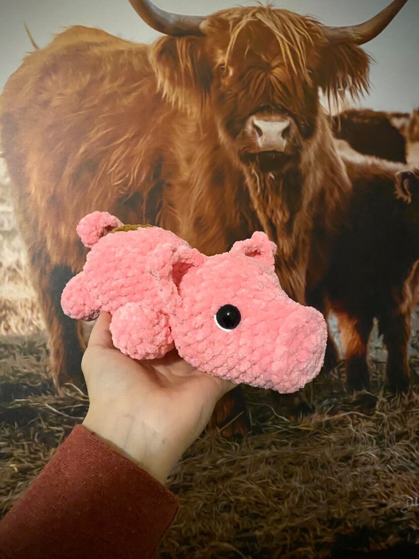 Stackimals pig crochet pattern, lilbeanstitches pattern crochet, market prep patterns, pig pattern crochet pig, muddy pig, cute pig crochet