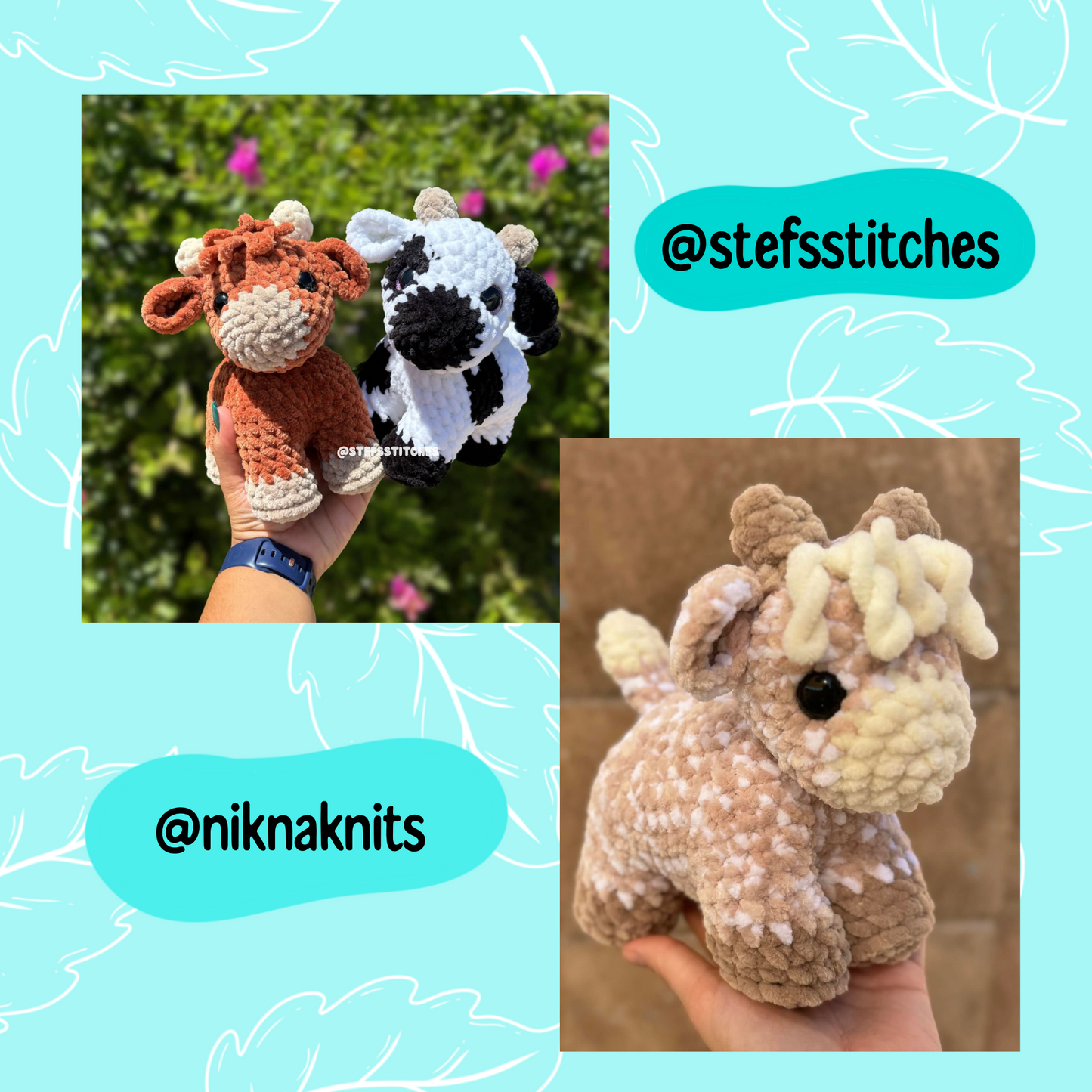 Baby cow pattern, highland cow crochet pattern, small cow crochet pattern, baby crochet cow, market crochet pattern, crochet farm animal