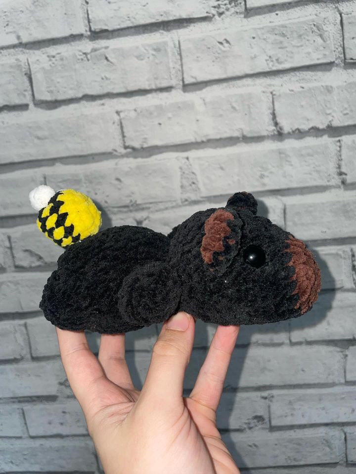 Stackimals bear crochet pattern, bumble bee bear pattern crochet, lilbeanstitches pattern, crochet tutorial, crochet instructions, bear