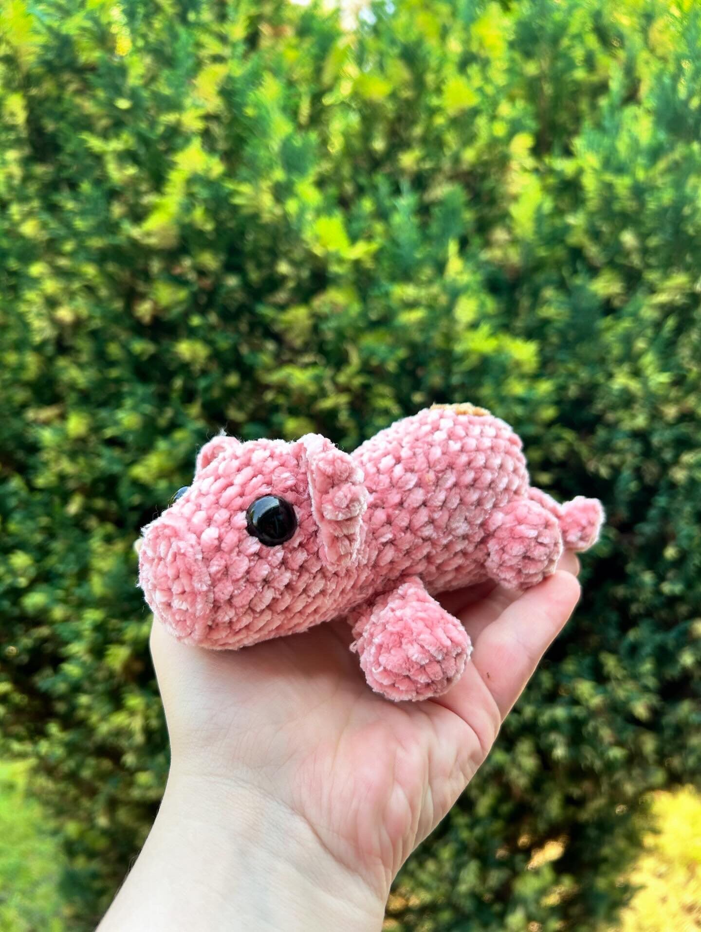 Stackimals pig crochet pattern, lilbeanstitches pattern crochet, market prep patterns, pig pattern crochet pig, muddy pig, cute pig crochet