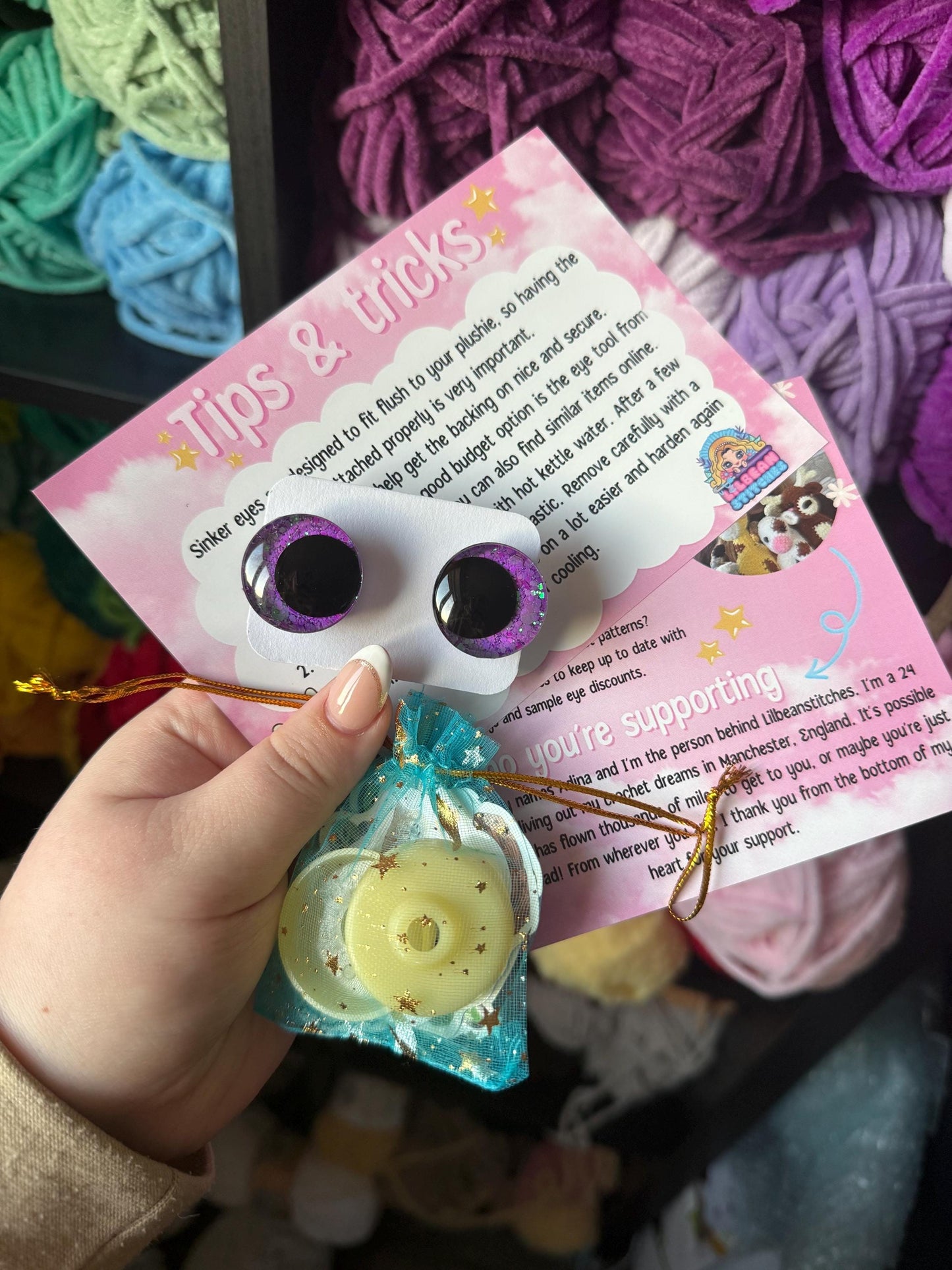 Safety eye tool, safety eye gadget, safety eye helper, tool for safety eyes, tool, crochet tool, safety eyes help, washer tool