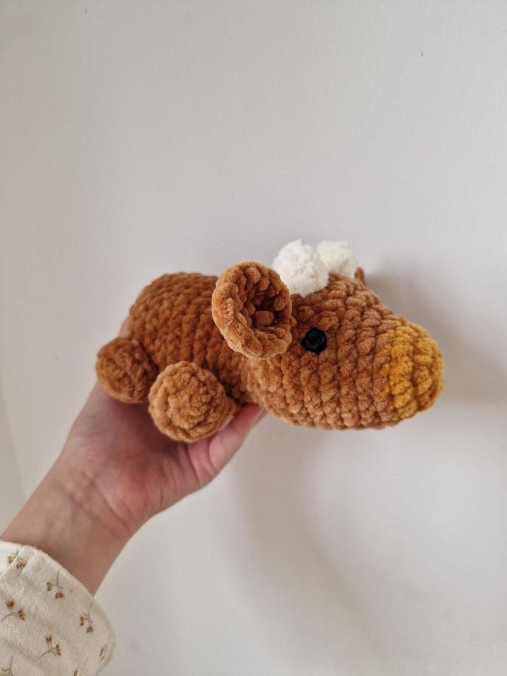 Stackimals cow crochet pattern, crochet cow pattern, crochet pattern cow, laying cow crochet tutorial, stacking crochet market prep pattern
