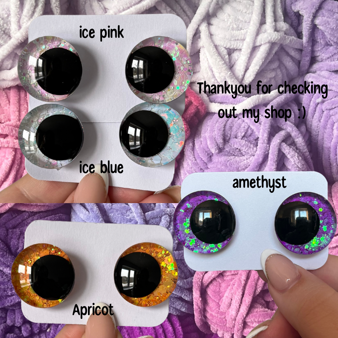 Glitter safety eyes
