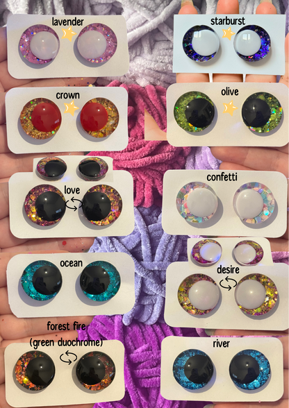 Glitter safety eyes