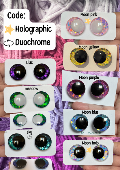 Glitter safety eyes